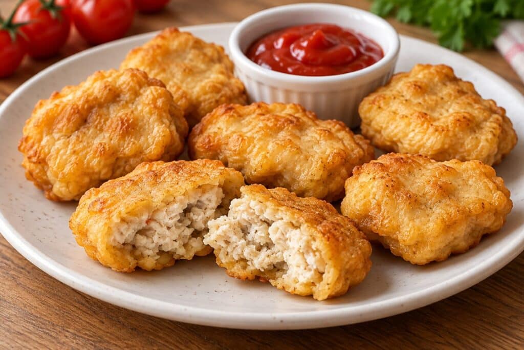 crispy chicken nuggets recipe - featured image