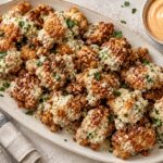 crispy garlic parmesan chicken bites - featured image