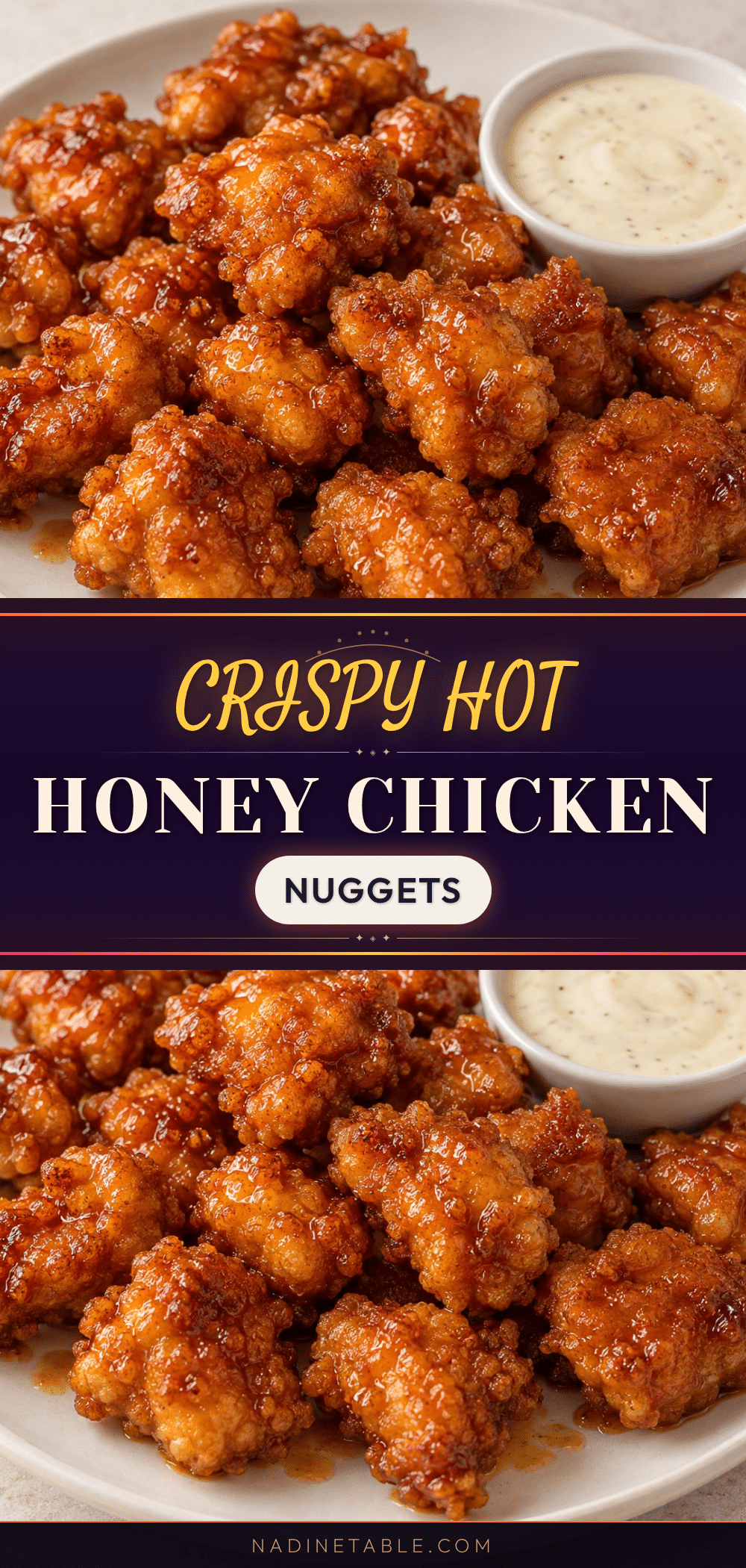 crispy hot honey chicken nuggets recipe