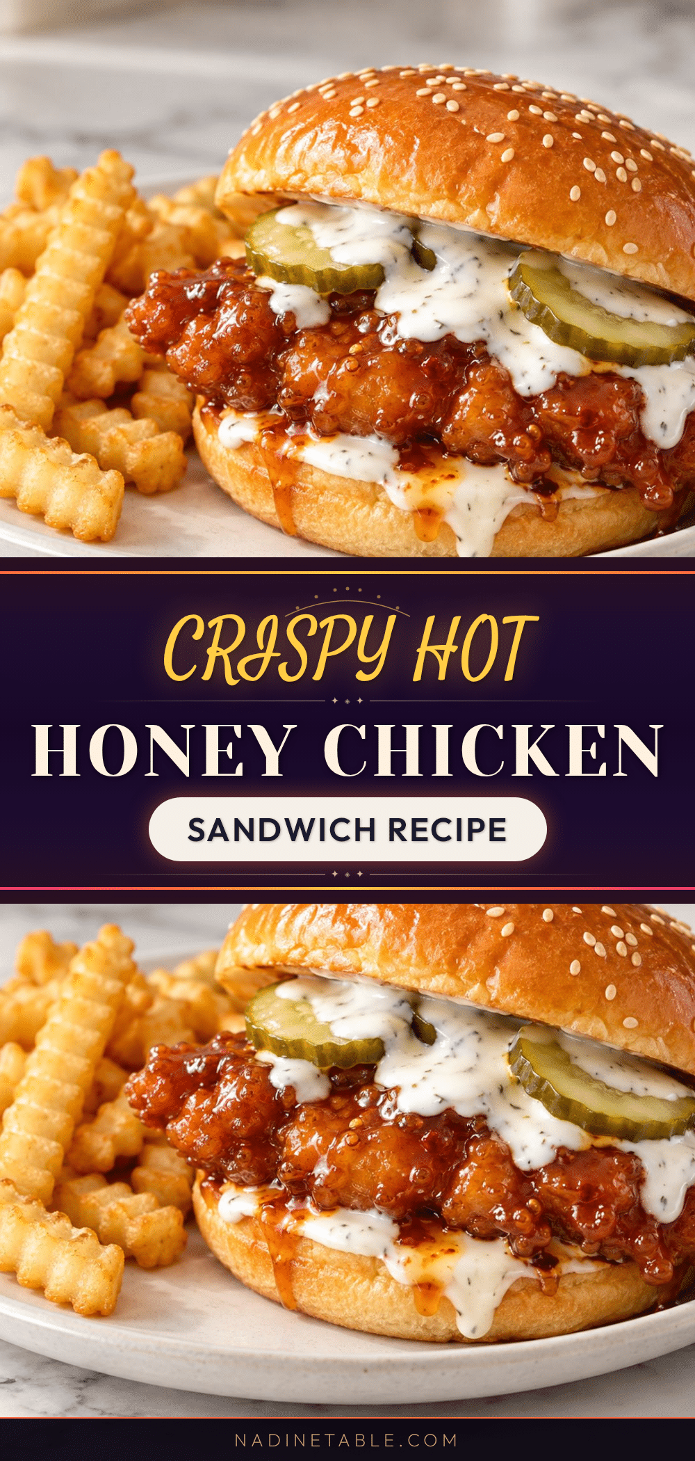 crispy hot honey chicken sandwich recipe