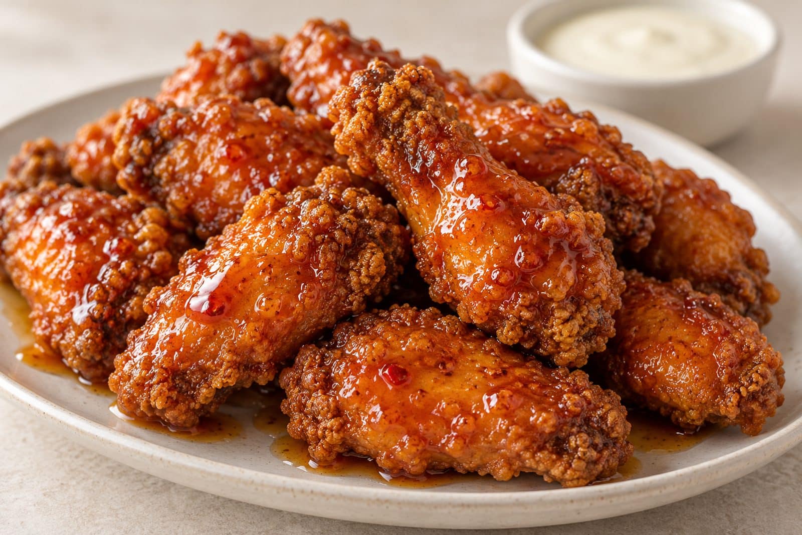 crispy hot honey wings preparation steps