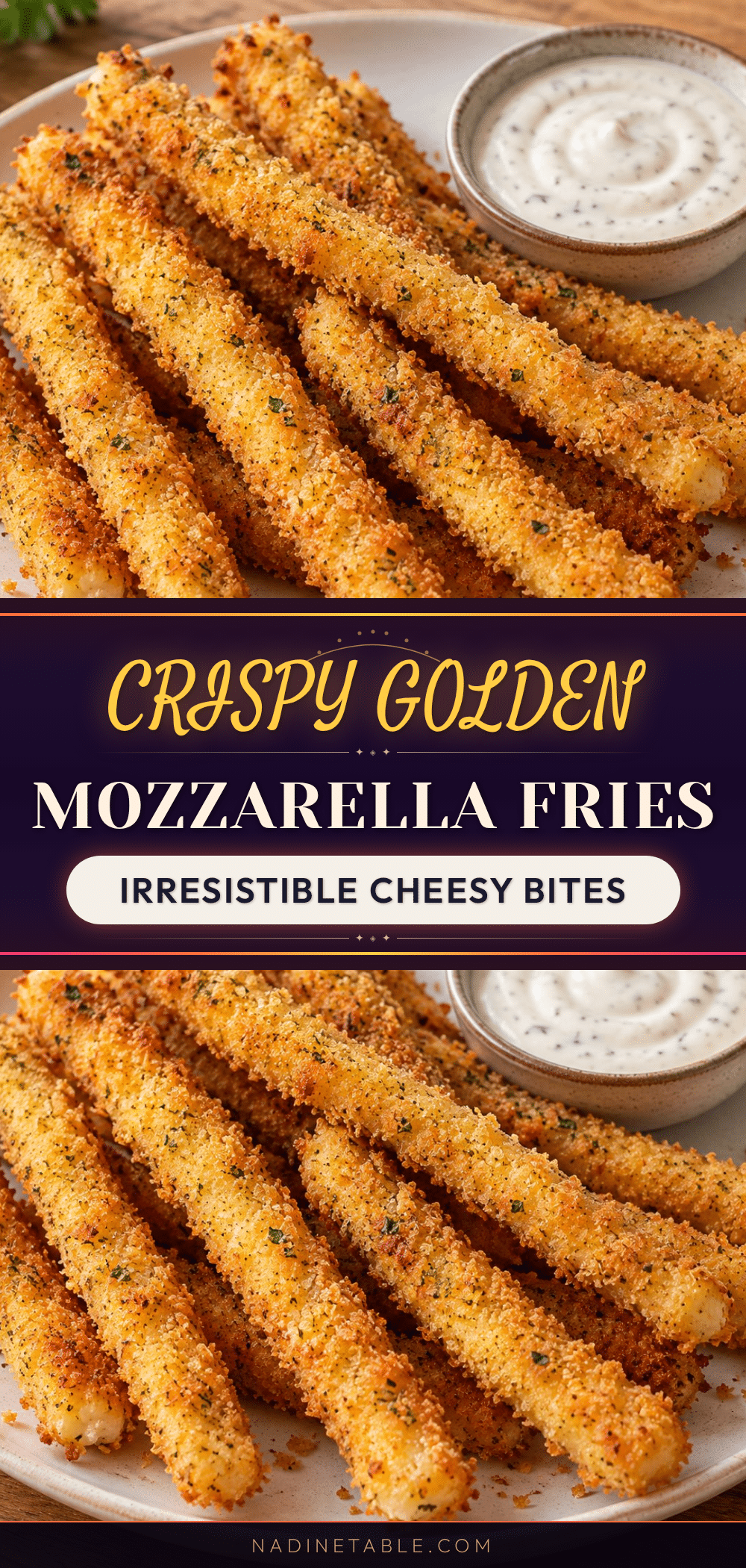 crispy mozzarella fries recipe