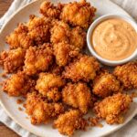 crispy popcorn chicken bites - featured image