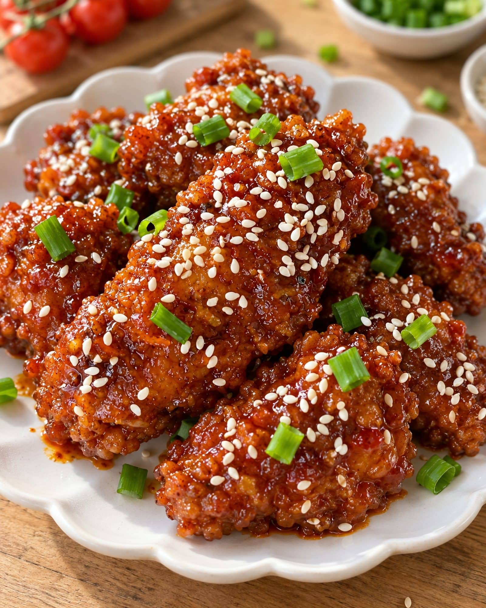 Korean fried chicken preparation steps