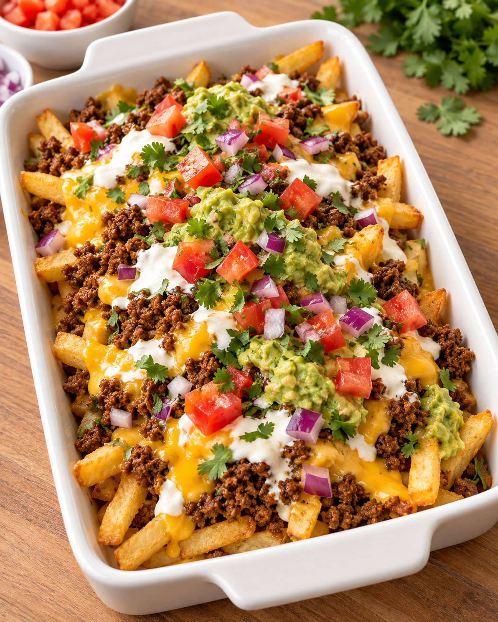 loaded nacho fries preparation steps
