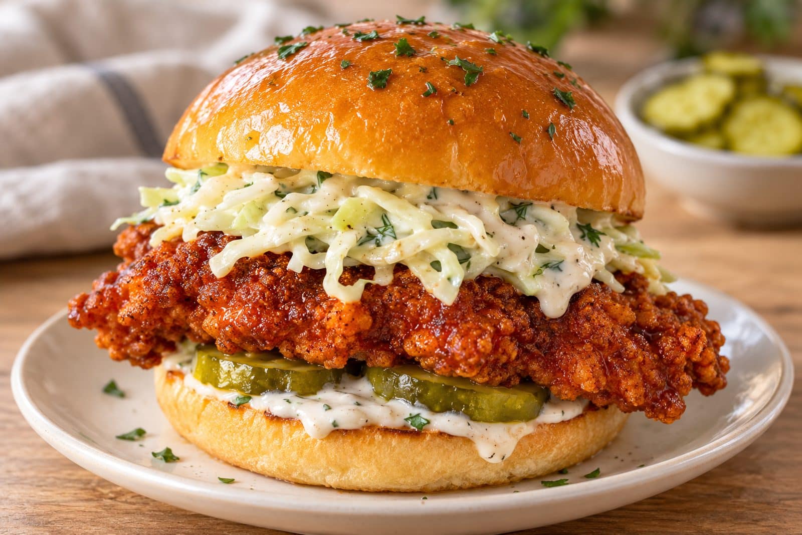 nashville hot chicken burgers preparation steps